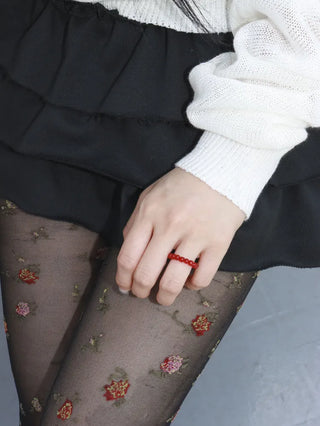 Kimi Beads Pastel Color Gemstone Bead Ring