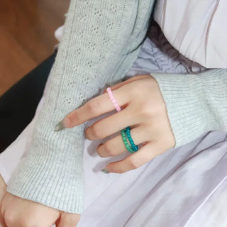 Kimi Beads Pastel Color Gemstone Bead Ring