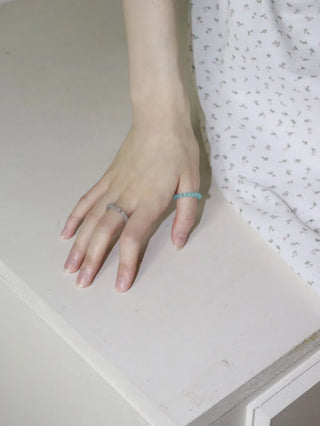 Kimi Beads Pastel Color Gemstone Bead Ring