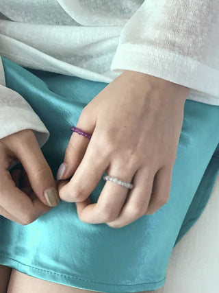Kimi Beads Pastel Color Gemstone Bead Ring