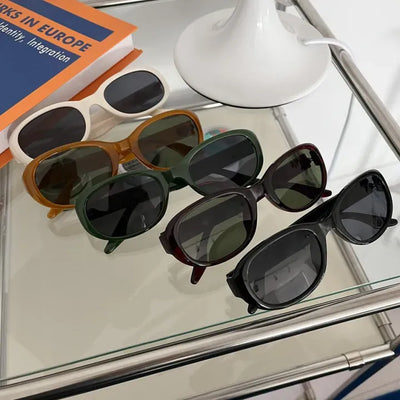 Side Oval Round Hip Humbuk Show Waterbomb Tinted Sunglasses