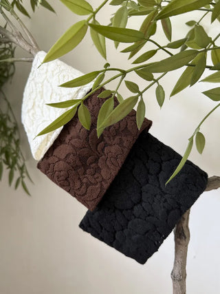 Summer Lace Flower Pattern Wide Bandana Hairband