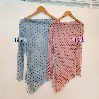 Yuini Dot Color Shirred Cover-up Set Off-shoulder Bikini Swimsuit