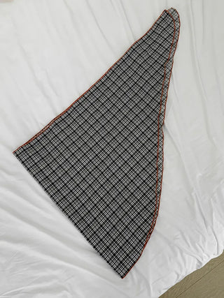Monet Check Ribbon Halter Neck Wrap Skirt Bikini Swimsuit