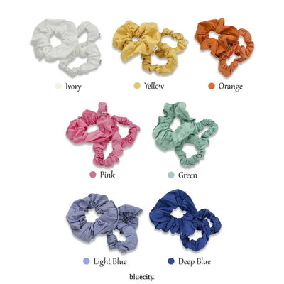 Cotton Pastel Color Hair Scrunchie