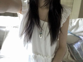 Ocean Bold Ring Pendant Drop String Long Necklace