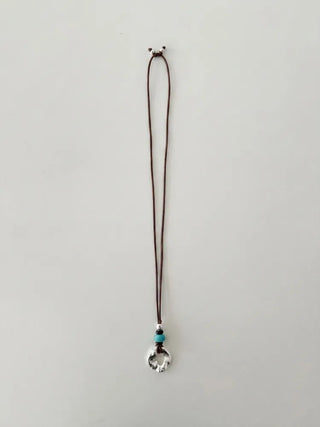 Ocean Bold Ring Pendant Drop String Long Necklace