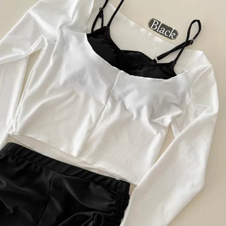 Cover-up Side Shirred Shorts Cover-up Set Bikini Swimwear