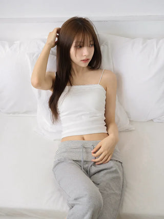 Sophie Lace Square Color Bralette Inner Strap Sleeveless