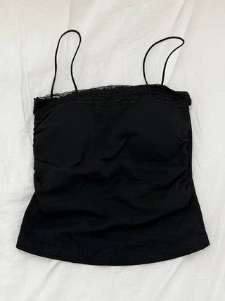 Sophie Lace Square Color Bralette Inner Strap Sleeveless