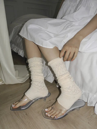 Neo Slim Flip-flops, Colored Jelly Shoes, Mid-heel Slippers,
