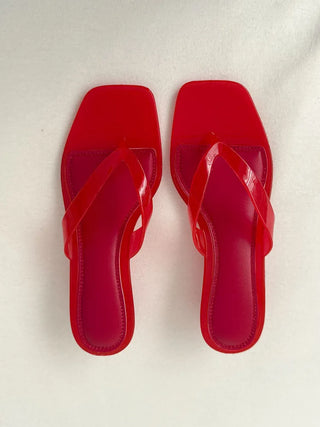 Neo Slim Flip-flops, Colored Jelly Shoes, Mid-heel Slippers,