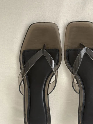 Neo Slim Flip-flops, Colored Jelly Shoes, Mid-heel Slippers,