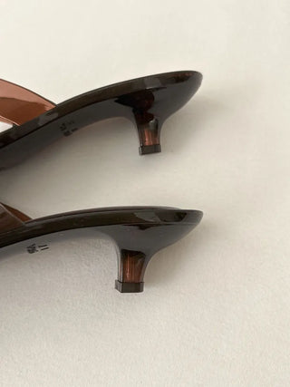 Neo Slim Flip-flops, Colored Jelly Shoes, Mid-heel Slippers,