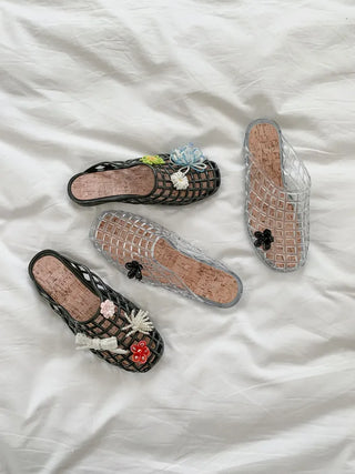 Net Jelly Shoes, Summer Water Play, Rainy Season Mule Slippers,