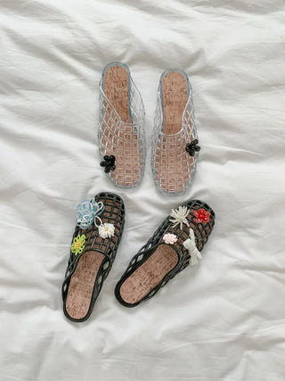 Net Jelly Shoes, Summer Water Play, Rainy Season Mule Slippers,