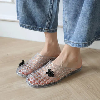 Net Jelly Shoes, Summer Water Play, Rainy Season Mule Slippers,
