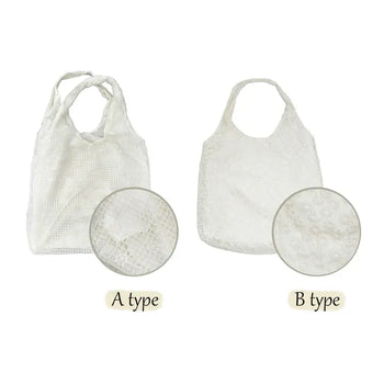 Nouvelle Flower Lace See-through Mesh Shoulder Bag