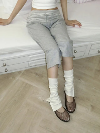 Flat Color Mesh Basic Daily Rainy Season Water Play Jelly Shoes
