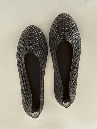 Flat Color Mesh Basic Daily Rainy Season Water Play Jelly Shoes