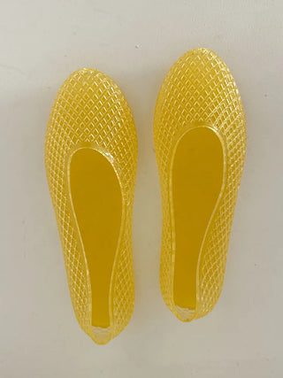Flat Color Mesh Basic Daily Rainy Season Water Play Jelly Shoes