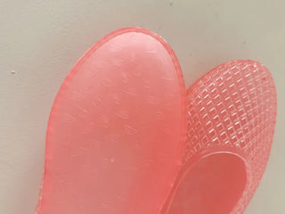 Flat Color Mesh Basic Daily Rainy Season Water Play Jelly Shoes