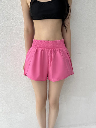 Swim Color High-Waisted Boardshorts Beachwear Waterproof Shorts