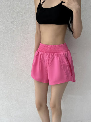 Swim Color High-Waisted Boardshorts Beachwear Waterproof Shorts