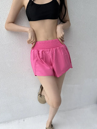 Swim Color High-Waisted Boardshorts Beachwear Waterproof Shorts