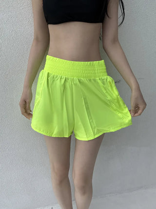 Swim Color High-Waisted Boardshorts Beachwear Waterproof Shorts