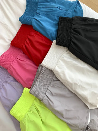Swim Color High-Waisted Boardshorts Beachwear Waterproof Shorts