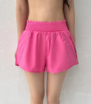 Swim Color High-Waisted Boardshorts Beachwear Waterproof Shorts