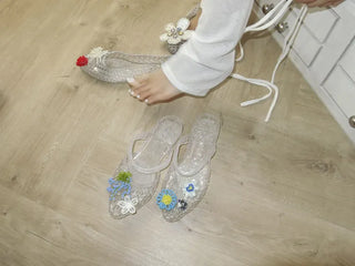 Sparkle Glitter Stiletto Sandals, Slippers, Jelly Shoes