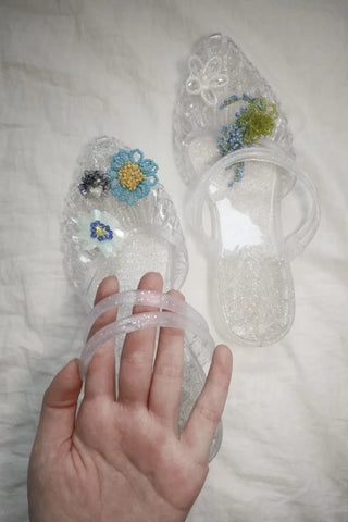 Sparkle Glitter Stiletto Sandals, Slippers, Jelly Shoes