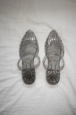 Sparkle Glitter Stiletto Sandals, Slippers, Jelly Shoes