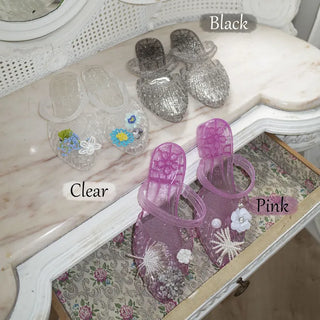 Sparkle Glitter Stiletto Sandals, Slippers, Jelly Shoes