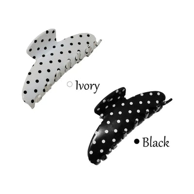 Claw Dot Pattern Half-Updo Hair Clip