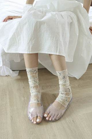 Clear Jelly Shoes Transparent Water Play Rainy Season Summer Mules Slippers