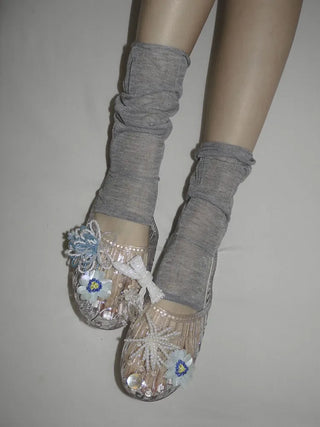 Clear Jelly Shoes Transparent Water Play Rainy Season Summer Mules Slippers