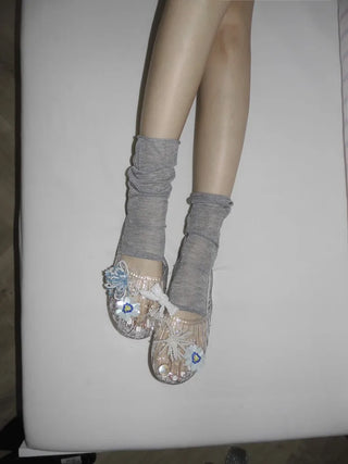 Clear Jelly Shoes Transparent Water Play Rainy Season Summer Mules Slippers