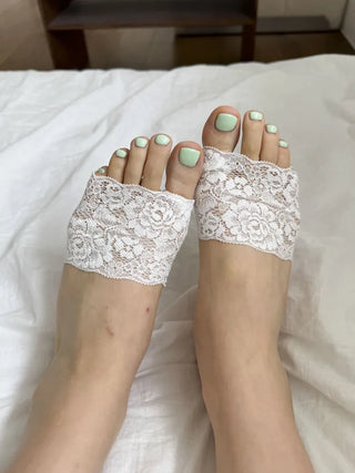 Lace Toe Socks, Roll-up Socks, Toe Flip-flops, Socks