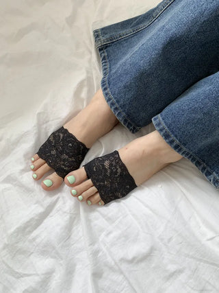 Lace Toe Socks, Roll-up Socks, Toe Flip-flops, Socks