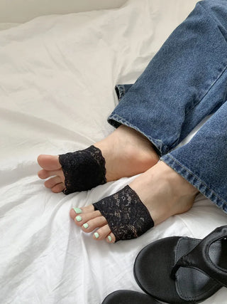 Lace Toe Socks, Roll-up Socks, Toe Flip-flops, Socks