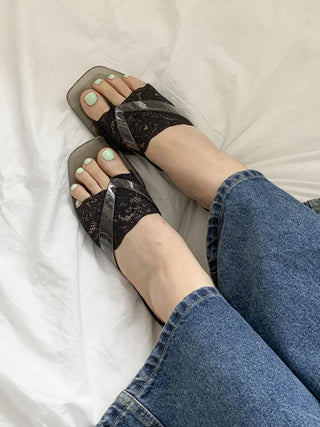 Lace Toe Socks, Roll-up Socks, Toe Flip-flops, Socks