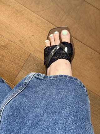 Lace Toe Socks, Roll-up Socks, Toe Flip-flops, Socks