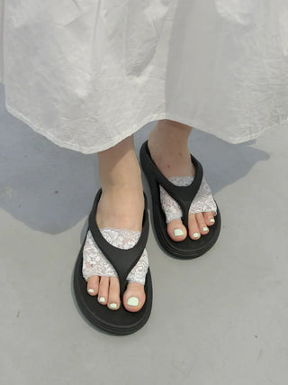 Lace Toe Socks, Roll-up Socks, Toe Flip-flops, Socks