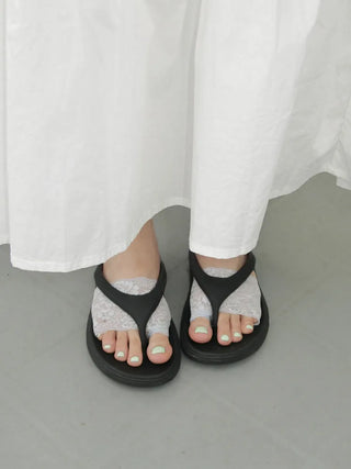 Lace Toe Socks, Roll-up Socks, Toe Flip-flops, Socks