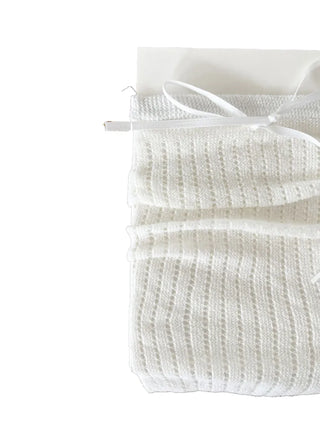 Punched Long Ribbon See-through Colored Long Knee Socks Pleated Warmer Socks