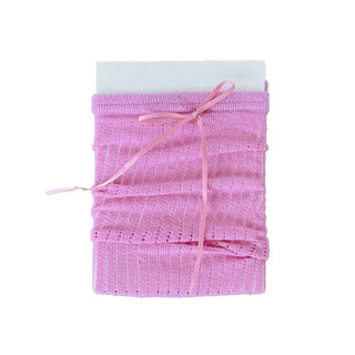 Punched Long Ribbon See-through Colored Long Knee Socks Pleated Warmer Socks