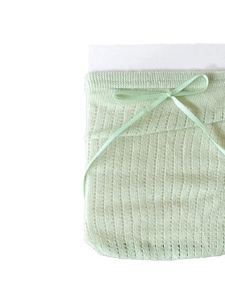 Punched Long Ribbon See-through Colored Long Knee Socks Pleated Warmer Socks